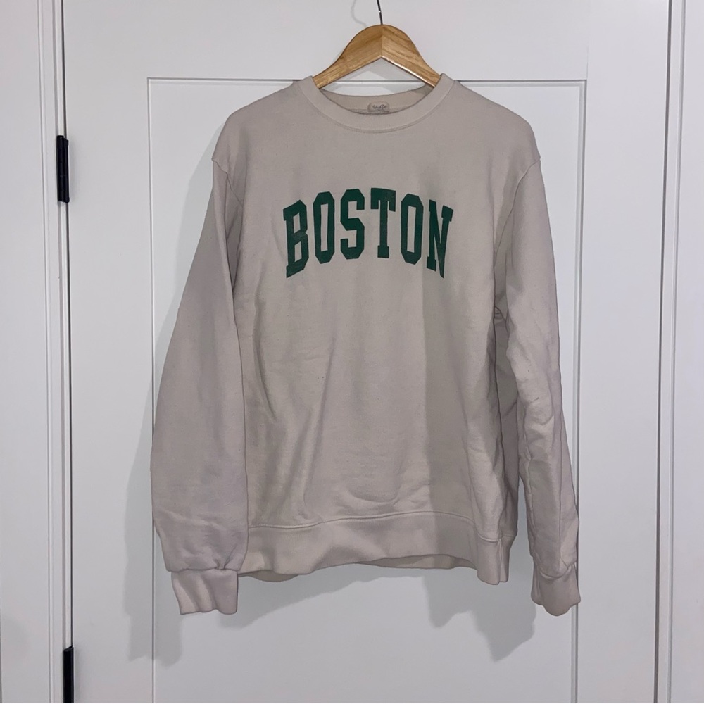 Brandy Melville John Galt Oversized “Boston” Sweatshirt